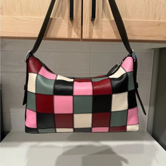 Coachtopia Alter/Ego Shoulder Bag In Checkerboard Upcrafted Leather - Picture 2 of 7